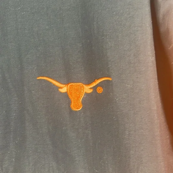 Texas Longhorns Orange & Black nylon & fleece zip up long sleeve jacket men’s XL - Picture 5 of 15
